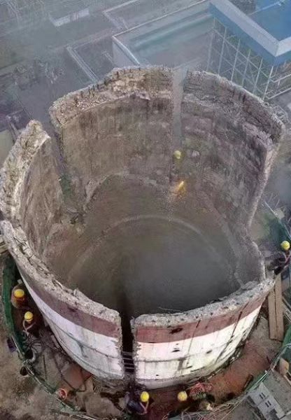 煙囪拆除，水塔拆除